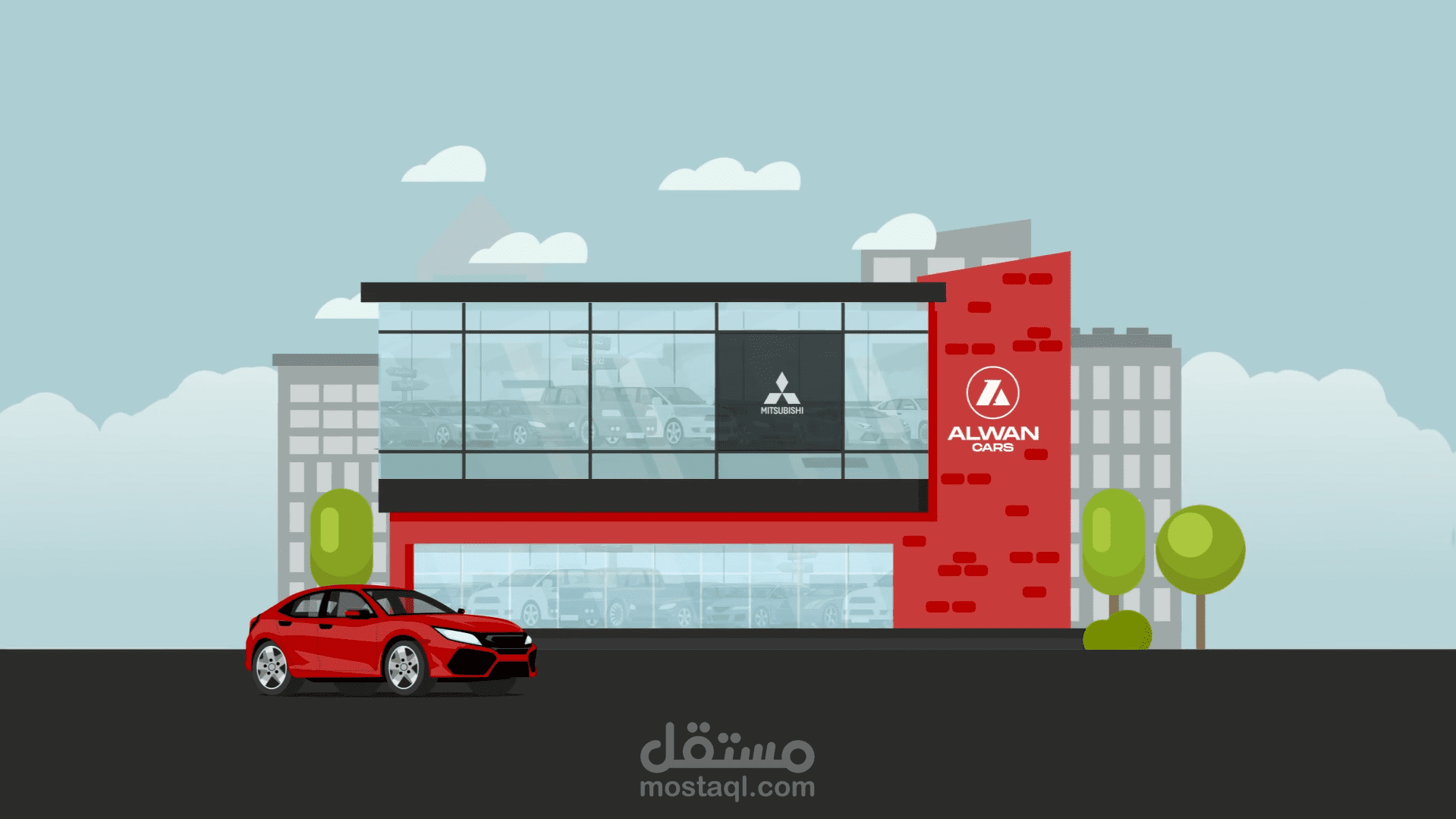 WaVii Studio | Alwan Cars - Promotional Motion Graphics