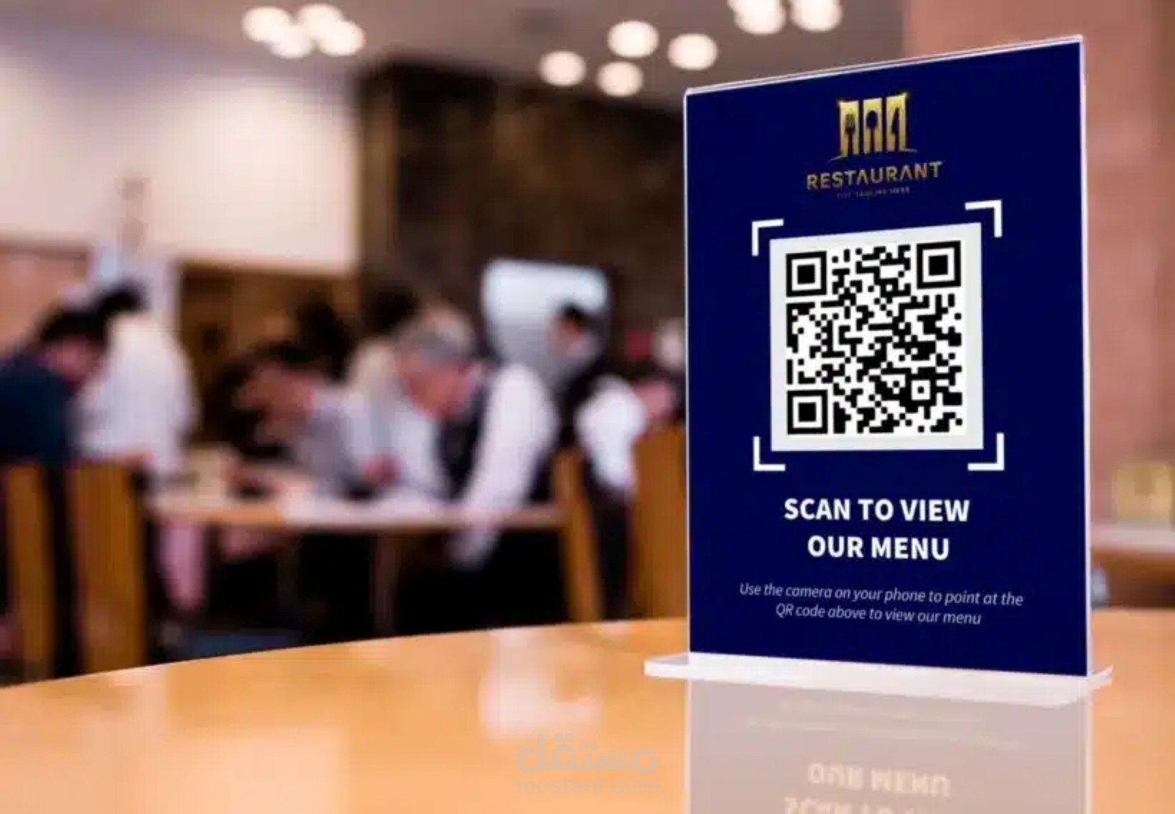 تصميم منيو مطعم على شكل QR Code احترافي ولينك ثابت