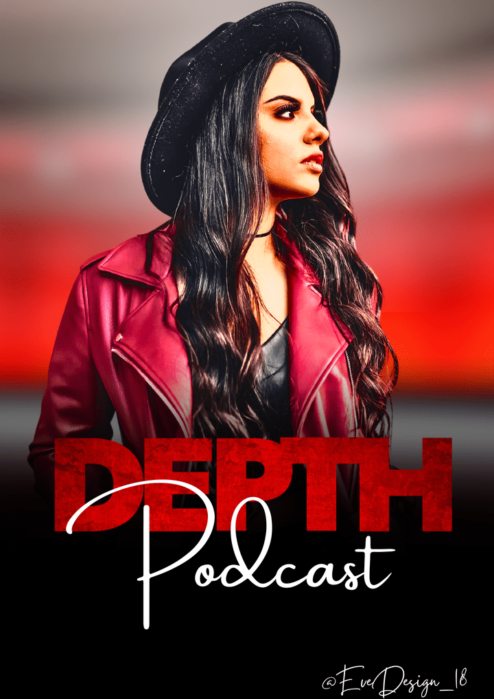 "Bold and Edgy: 'DEPTH Podcast' Cover Art Design"