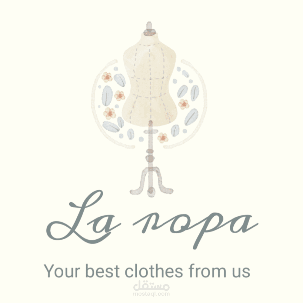 تصميم لوجو محل " LA ropa".