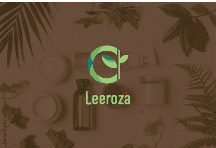 الهوية البصرية لشركة "Leeroza" متخصصة في صناعة الكولونيا