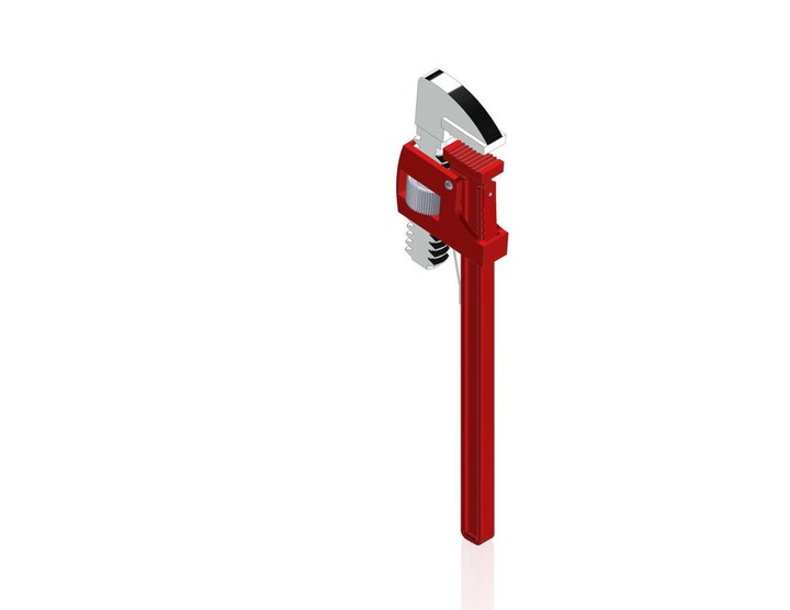 SolidWorks Tutorial Pipe Wrench Project