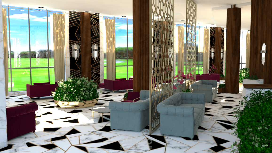 تصميم 3dmax لفندق