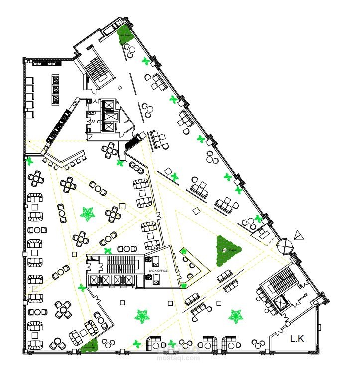 تصميم plan cad لفندق