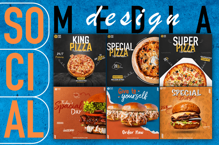 social media design | food