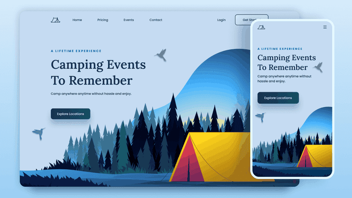 Responsive Camping Website