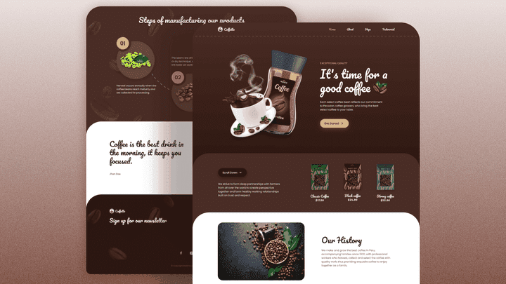 Responsive Coffee Website