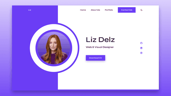 Responsive Portfolio Website Liz