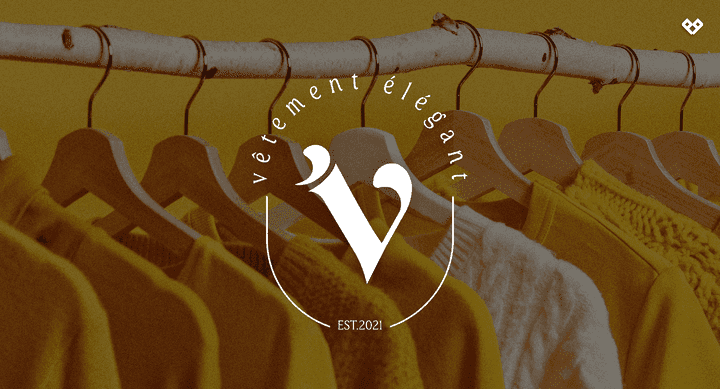 V - Vêtement élégant - Fashion Clothing Brand / هوية تجارية