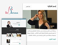 Baraa Jassem website design UI/UX