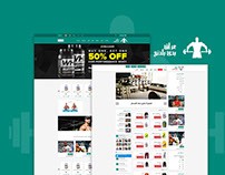 Iraq body building website design UI/UX