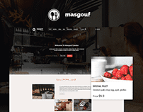 Masgouf website design UI/UX