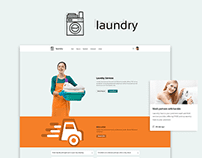 laundry website design UI/UX