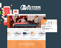 AppTcom website design UI/UX