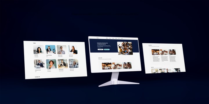 Design landing page for BUSINESS