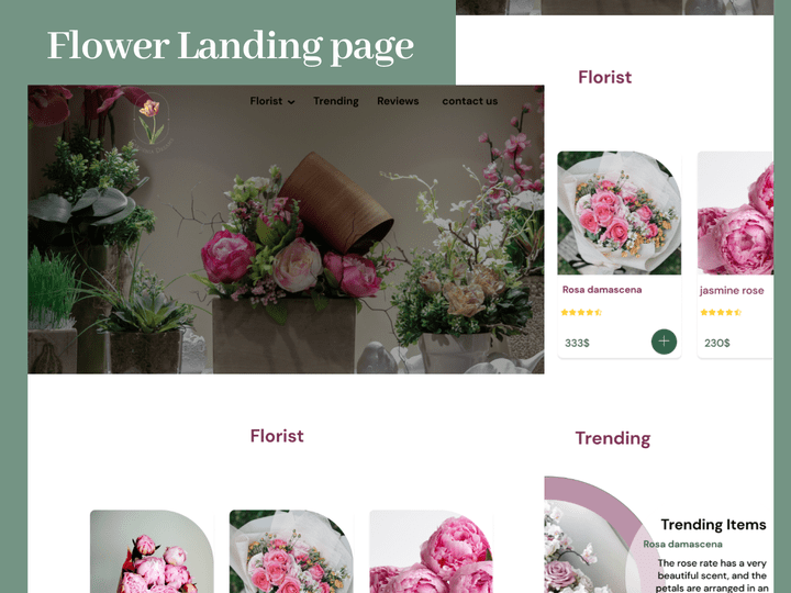 Flower Landing page