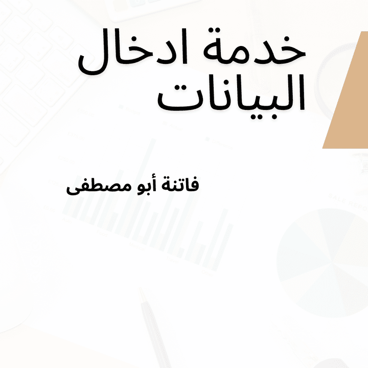ادخال بيانات لجميع الملفات وبكافة الصيغ