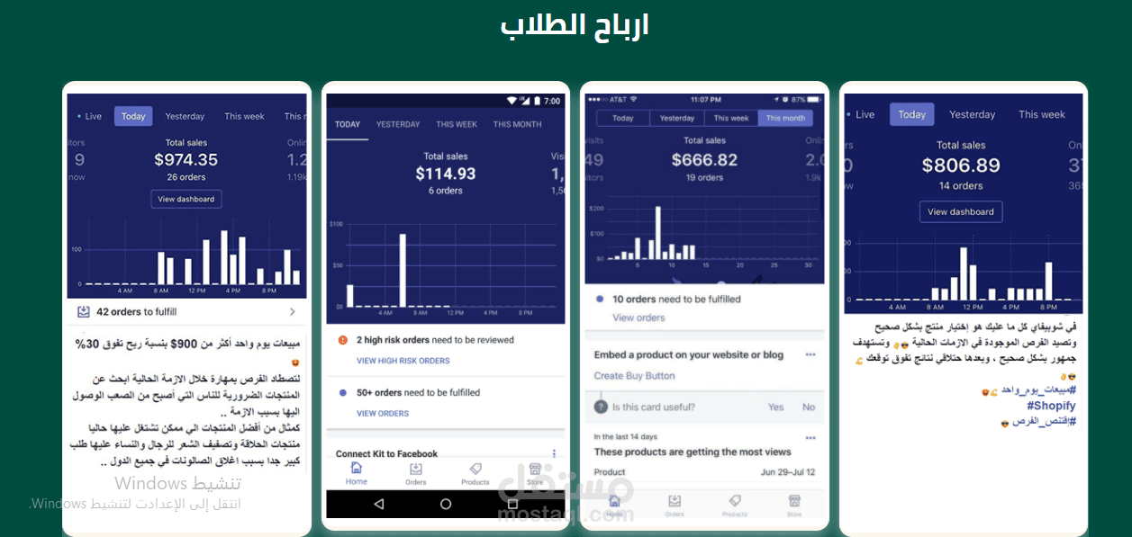 تسويق منتجات الشوبيفاي نتائج واراء الطلاب
