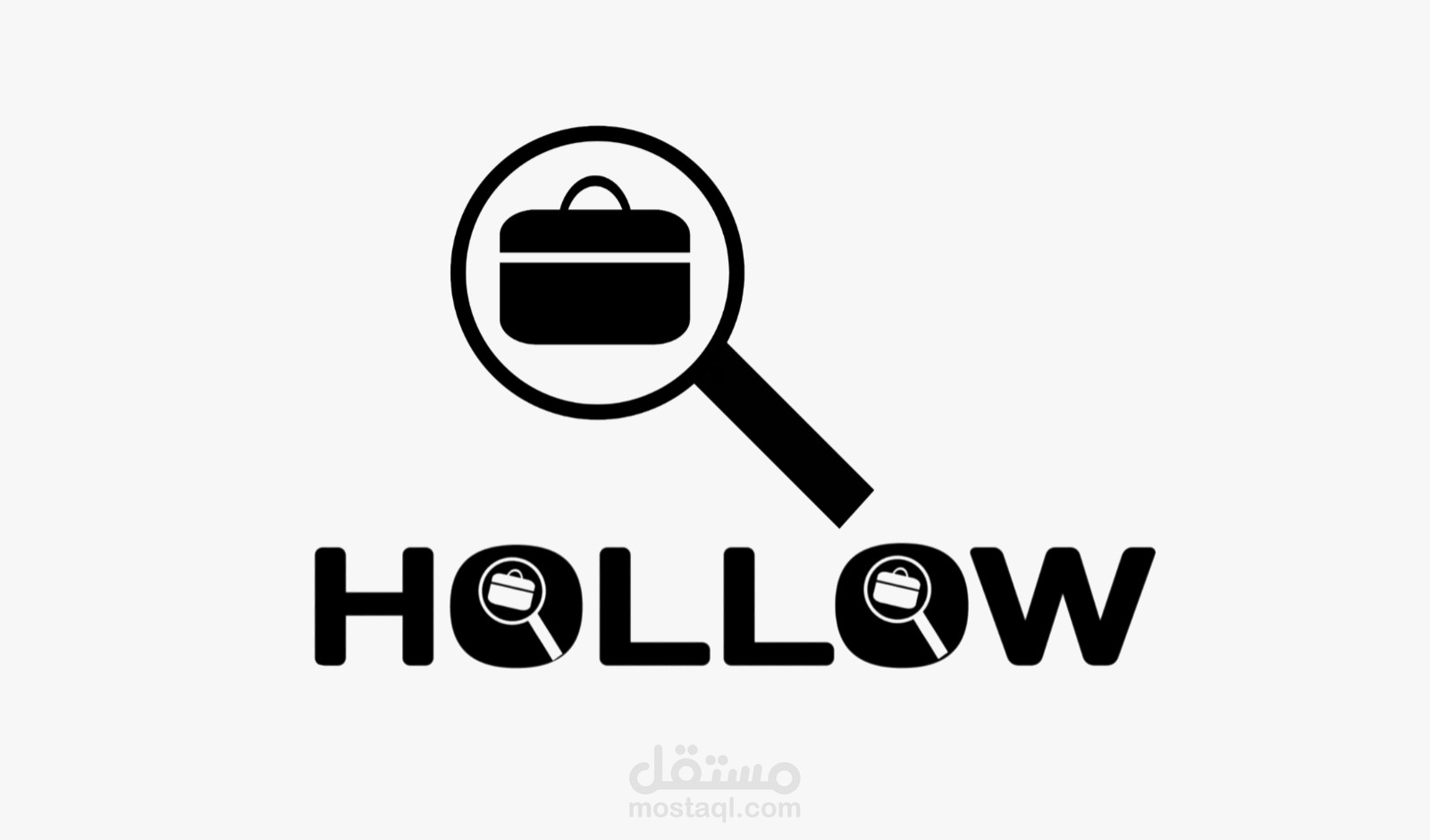 تصميم شعار بسيط لشركة hollow