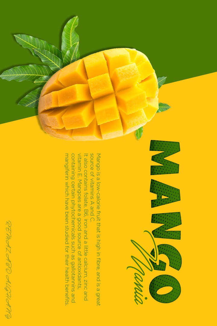 Poster mango juice
