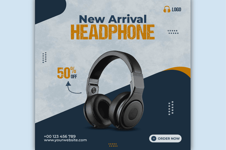 Headphone social media collection