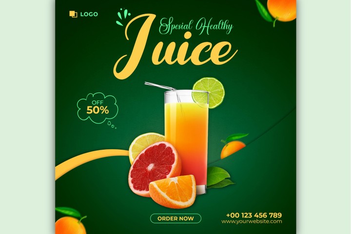 Fresh juices social media collections