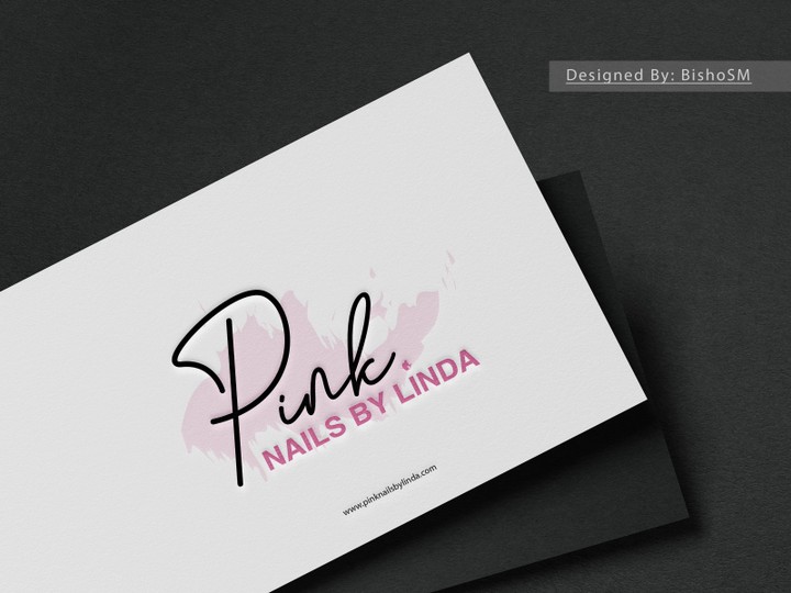 pink nails logo