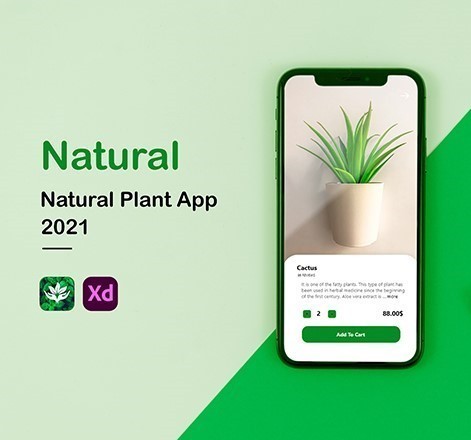Natural Plant App UI Design