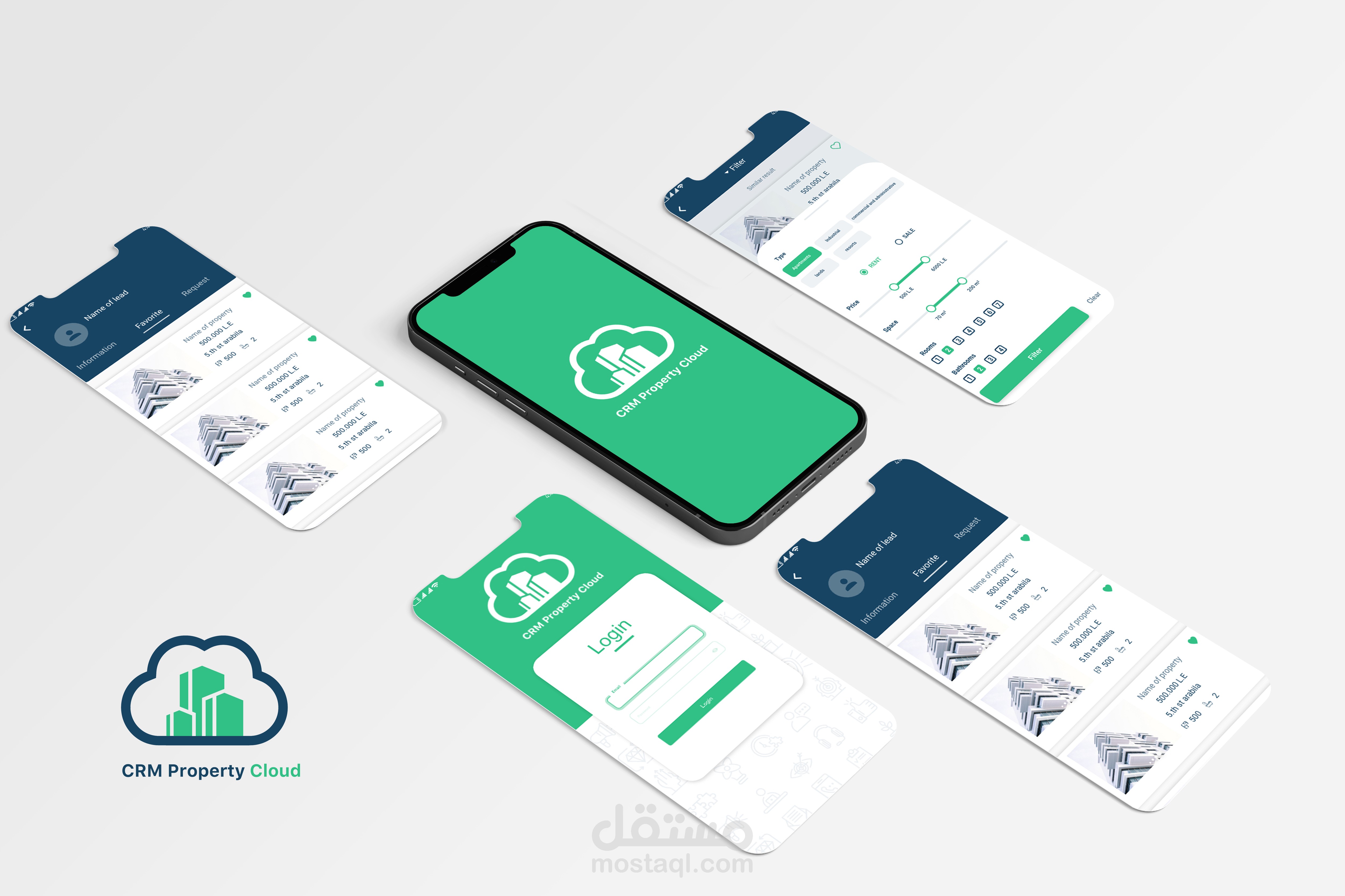 crm property (mobile app ) ui/ux