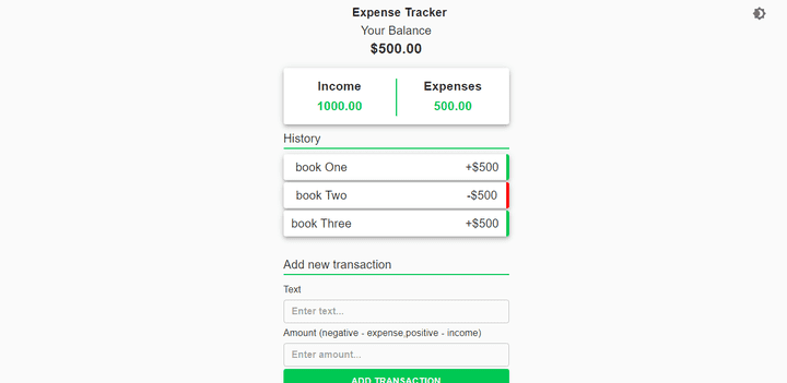 expenses tracker