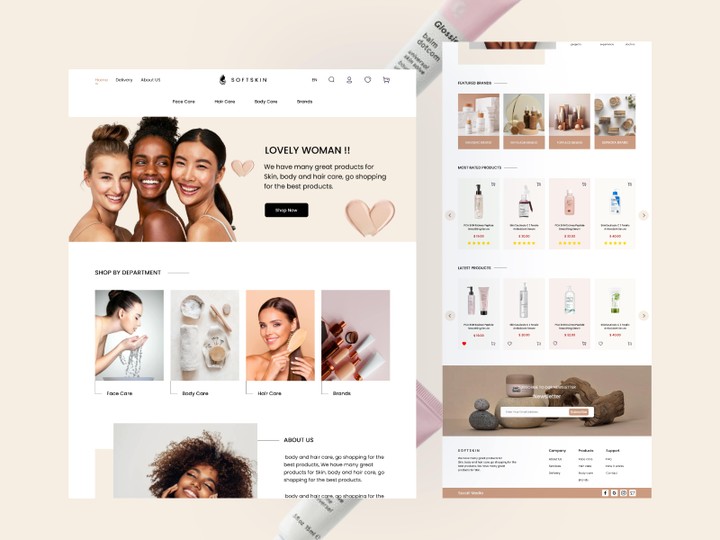 Skin care website