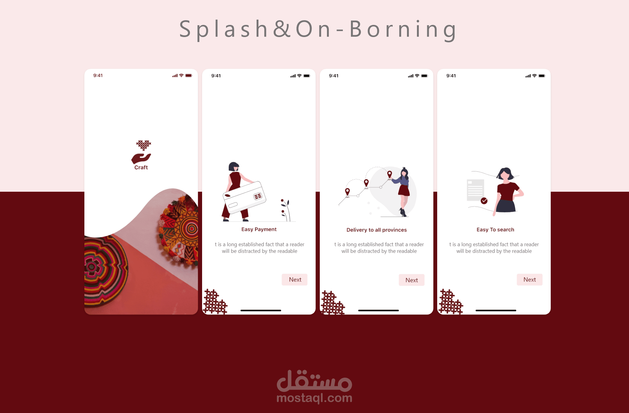 Splash and On-Borning Screen