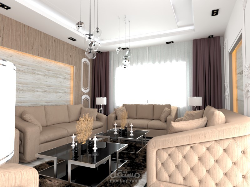 new classic interior living room