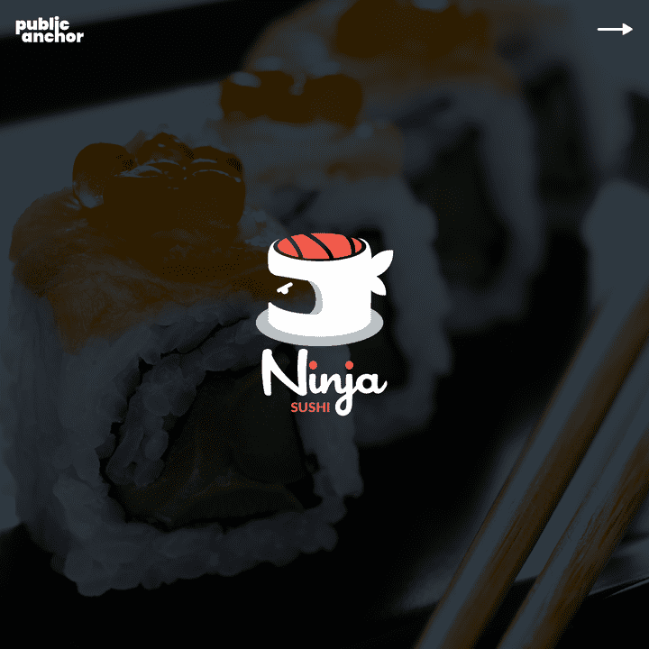 Ninja Sushi Logo Design