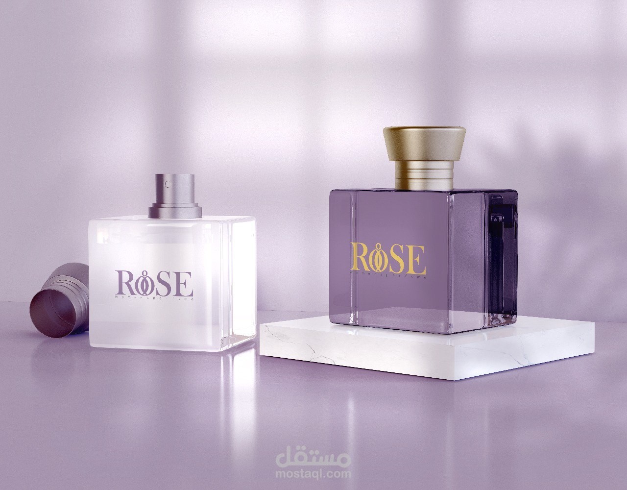 شعار والهوية لشركة العطور Rose