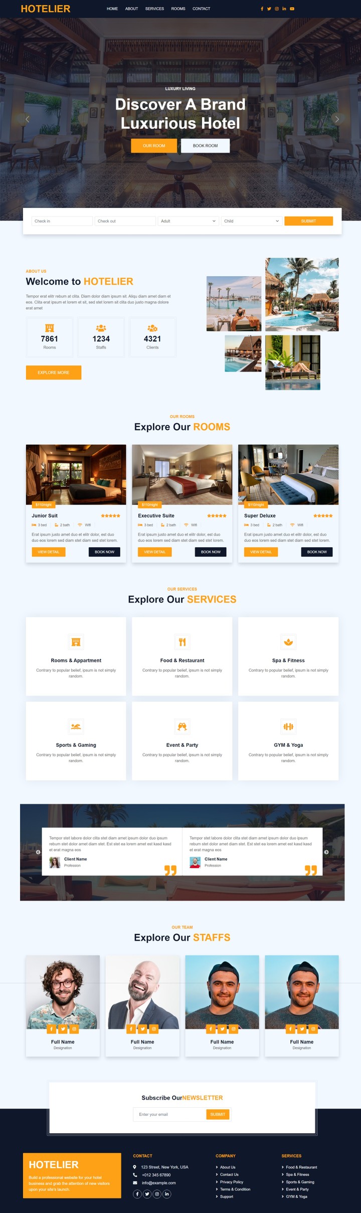 hotel website