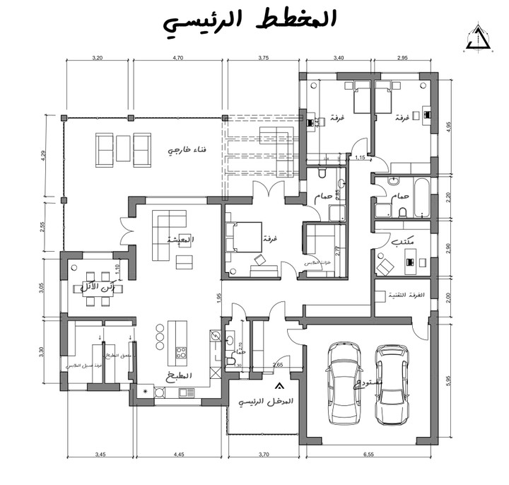 مخطط منزل مودرن