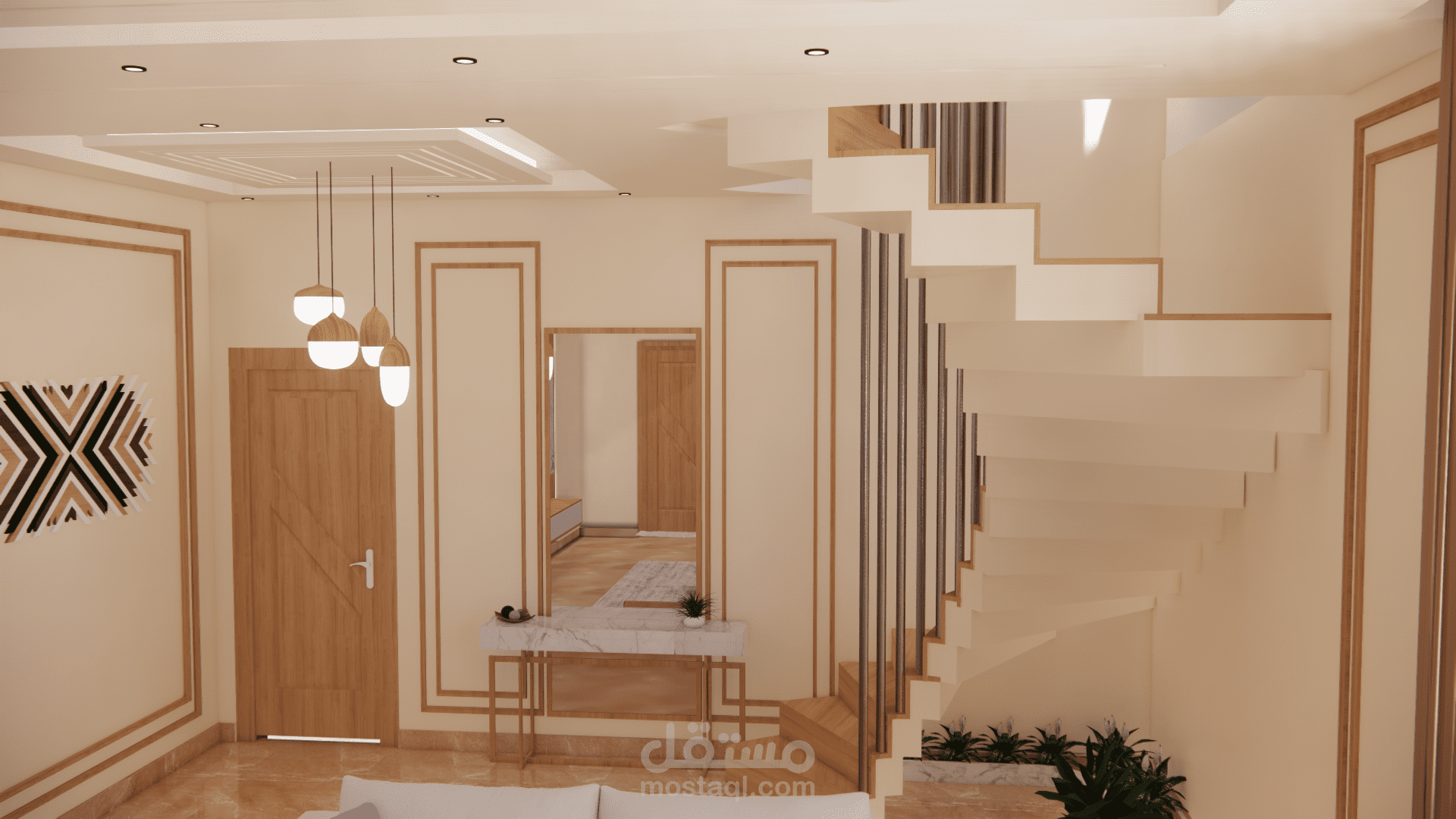 تصميم داخلي لشقة سكنية