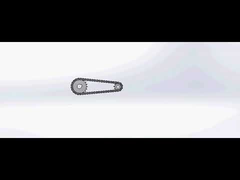 Chain sprocket animation in Solidworks