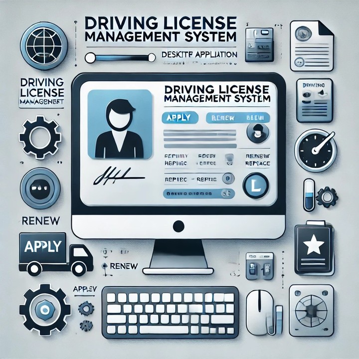 Driving License Management System | تطبيق ادارة رخص قيادة