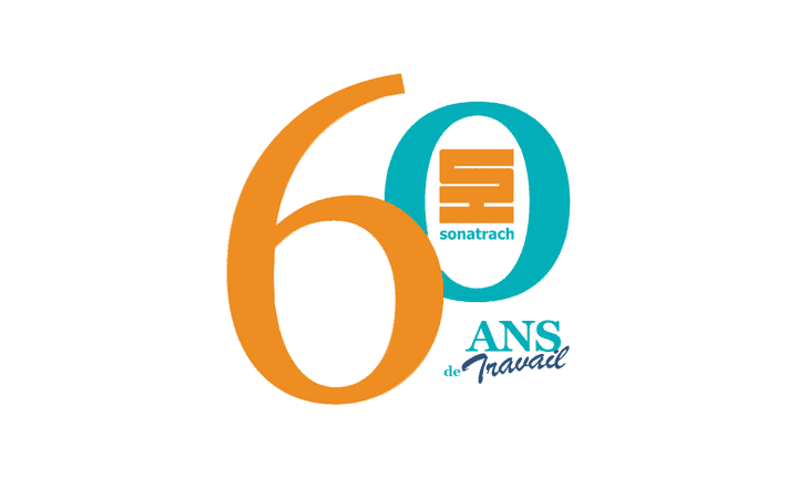 Logo of Sonatrach celebration of the 60th anniversary