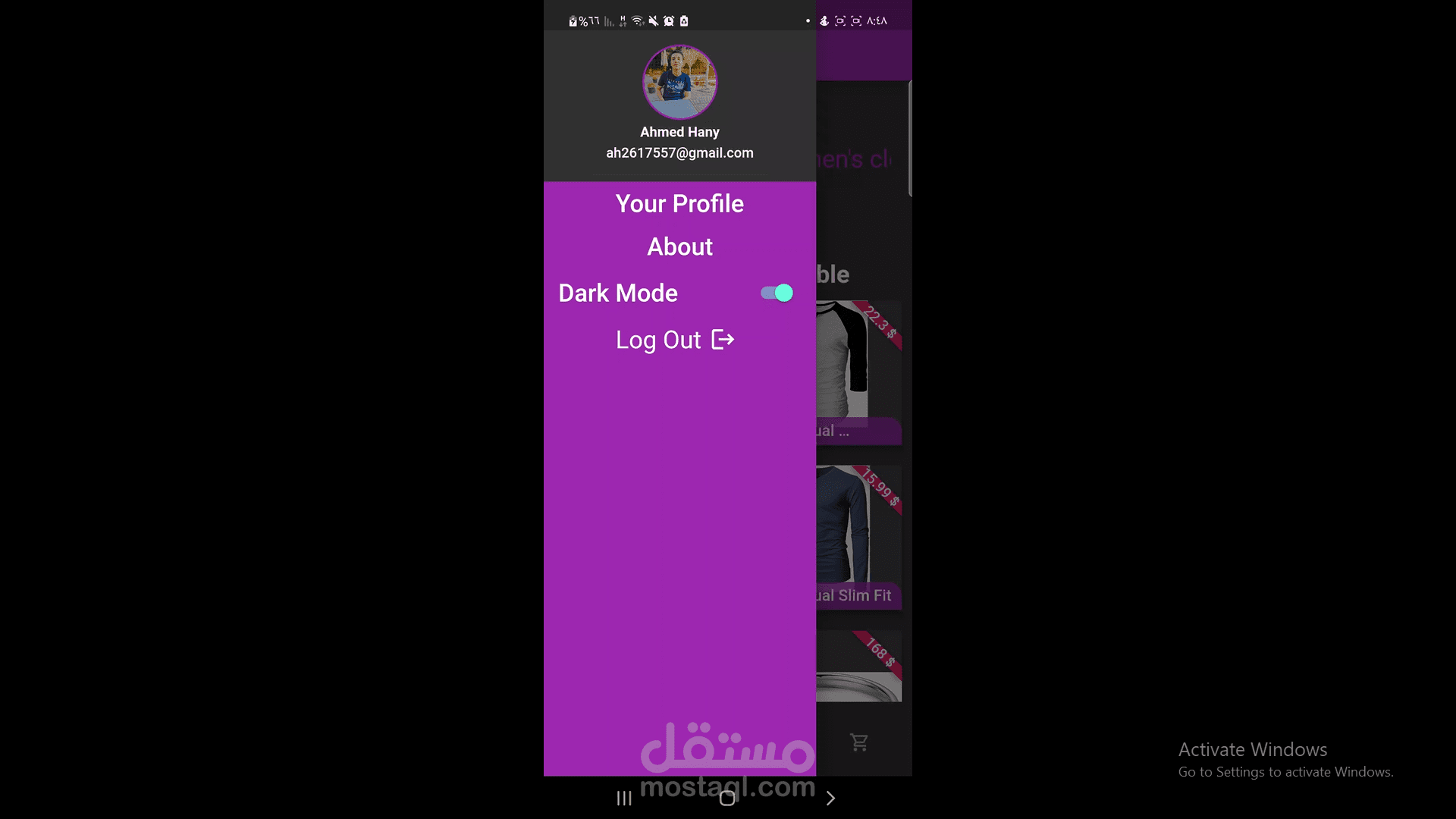 Mobile Application by Flutter
