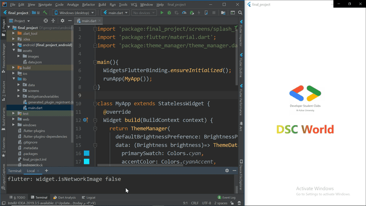 Mobile Application by Flutter