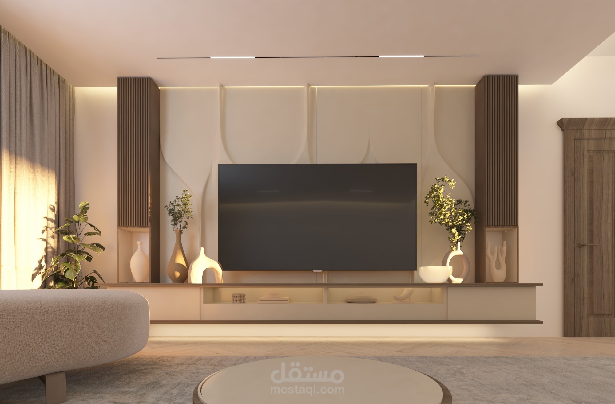تصميم واجهة تلفاز