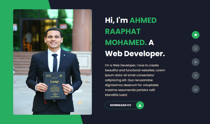 موقع ملف شخصي | Personal Portfolio Website