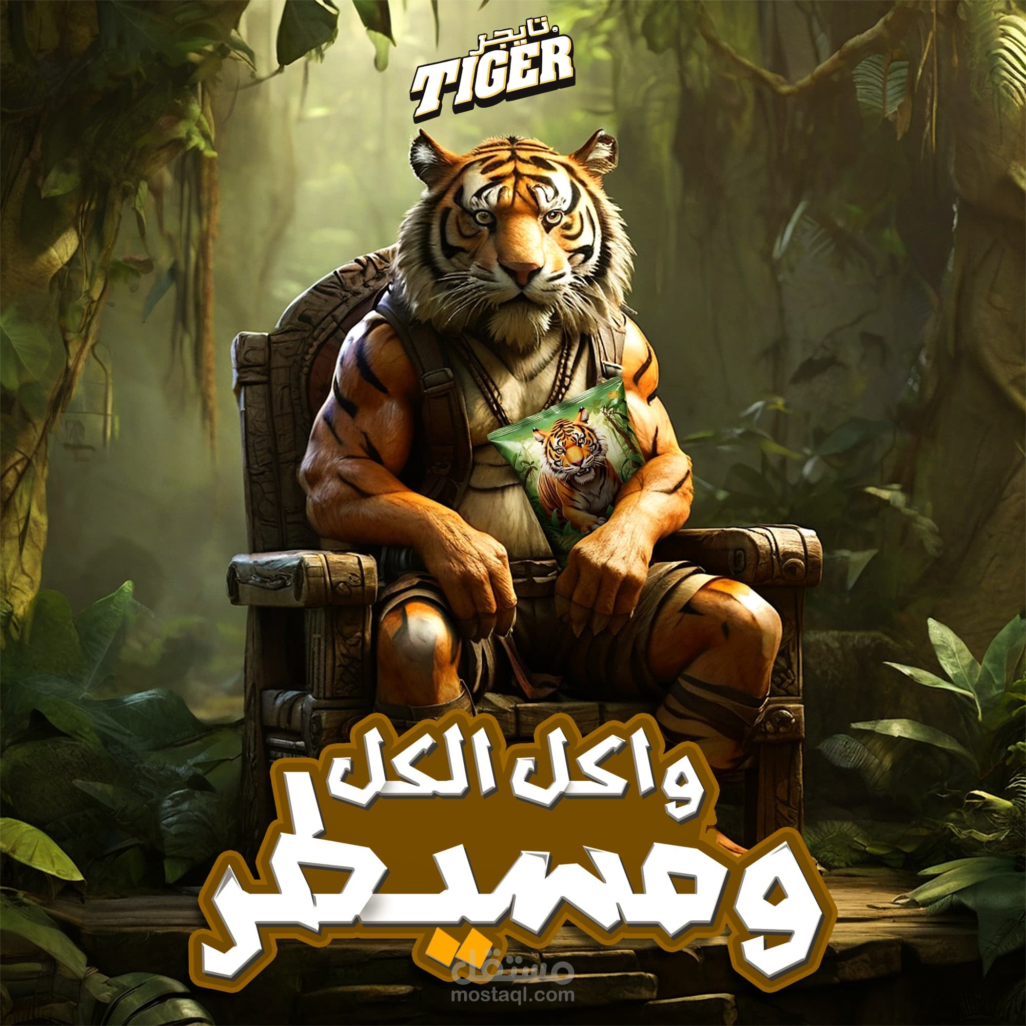 Tiger Potatoes Brand UnOfficial ADs - تصميمات سوشيال ميديا لشركه تايجر