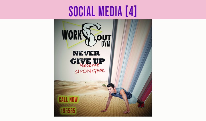 Design social media posters-Workout Gym