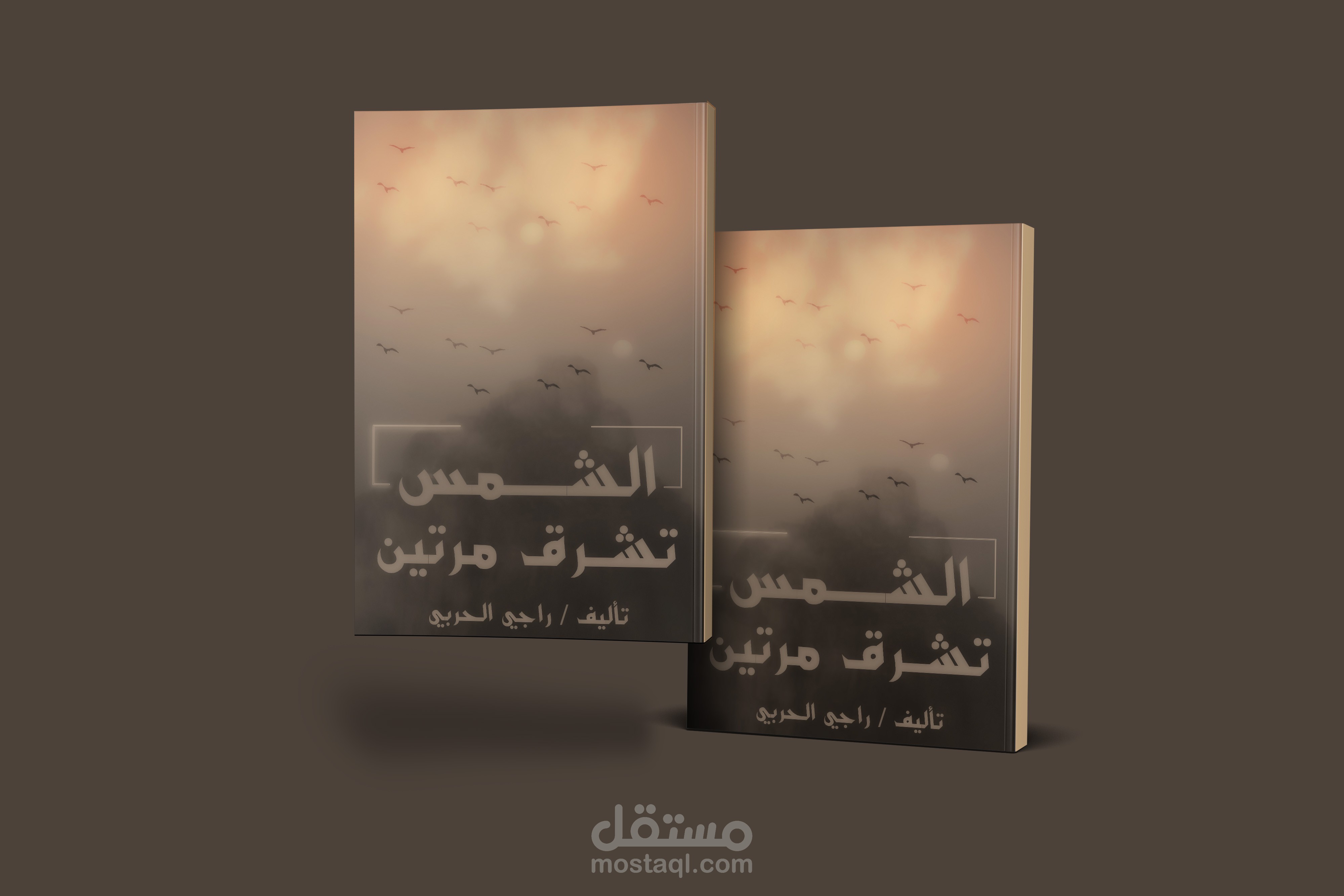 تصميم غلاف كتاب بشكلين