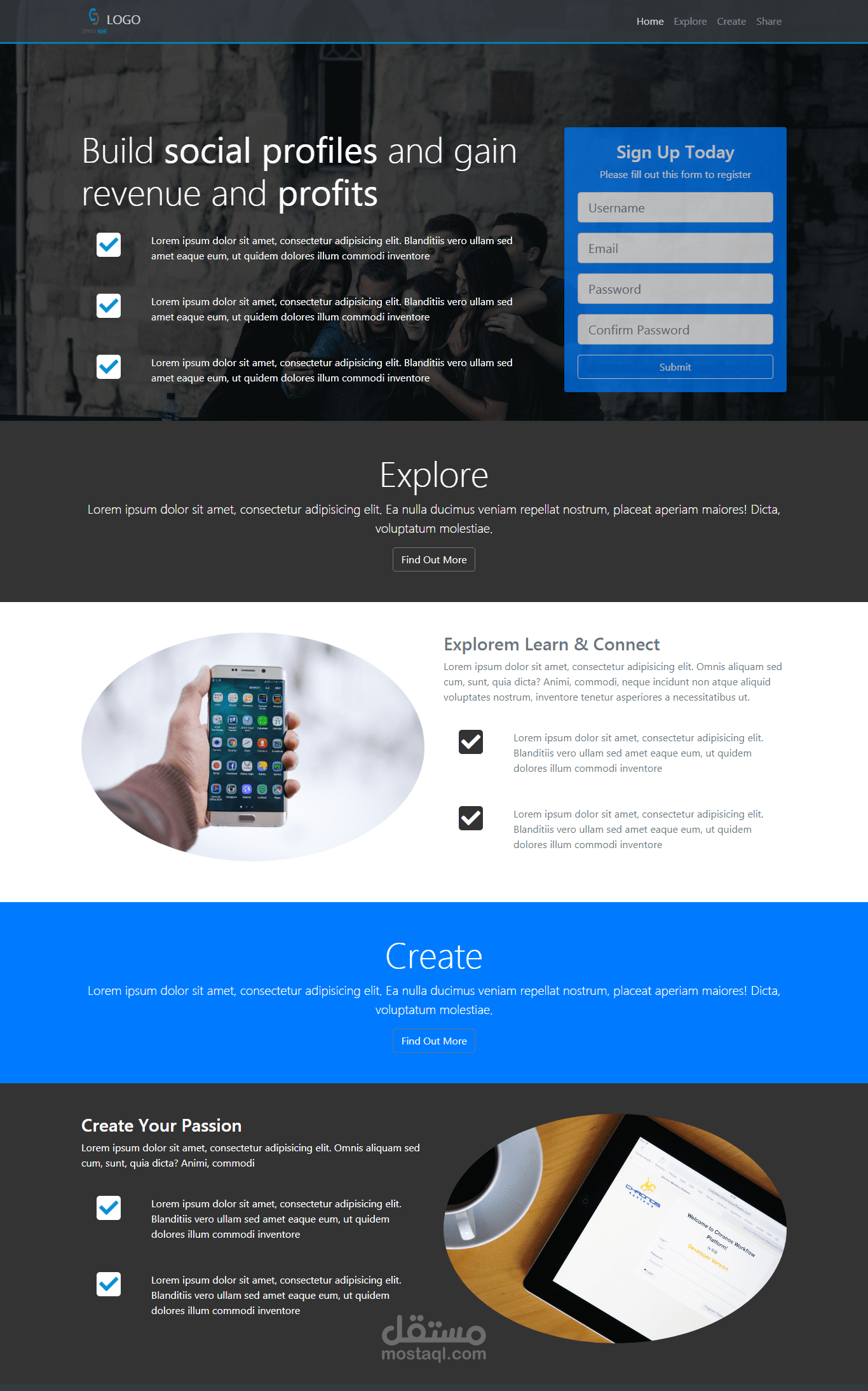 company website