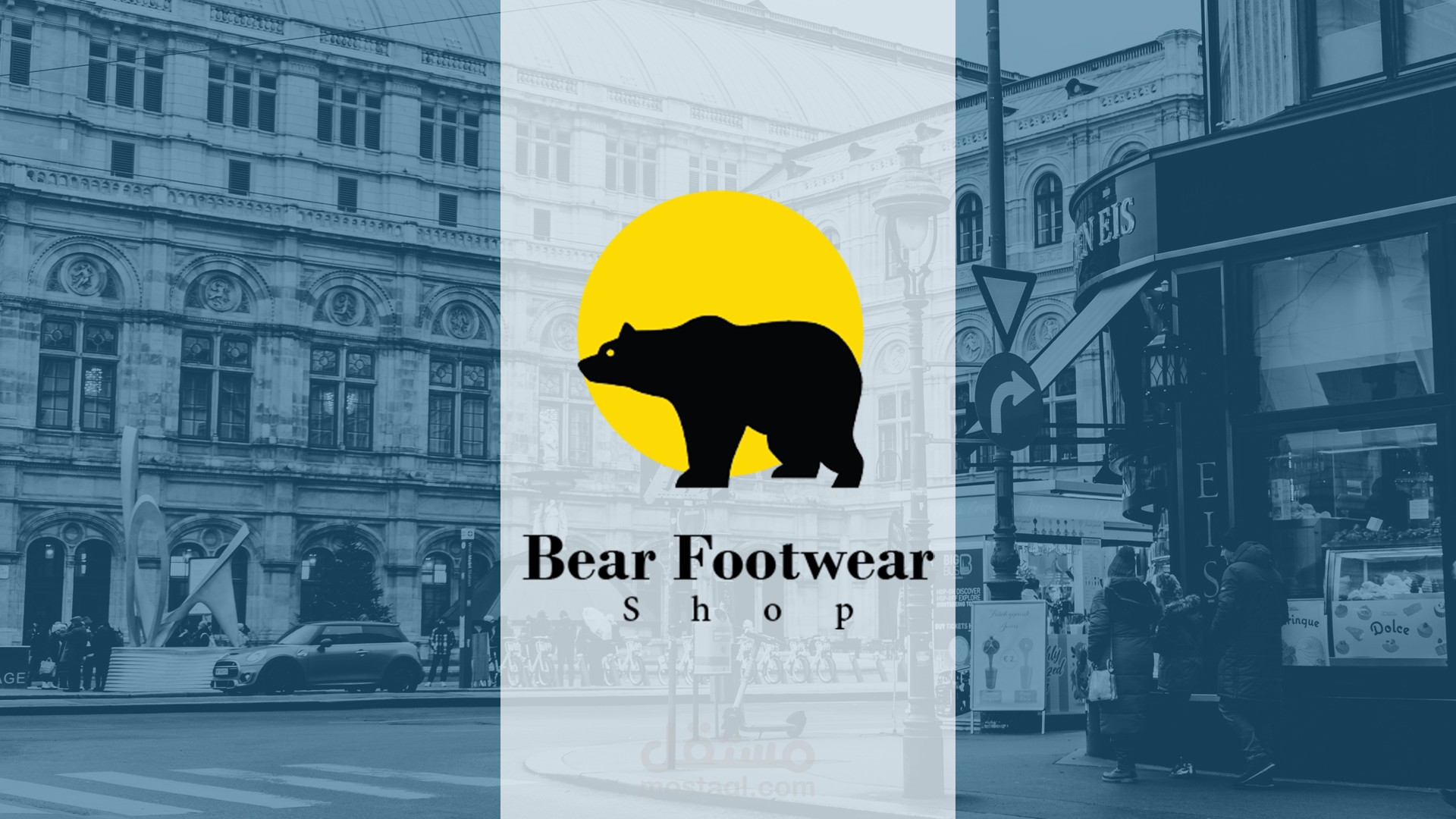 تصميم شعار لشركة Bear Footwear